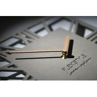 Nástenné hodiny loft piccolo štvorcové 30cm, šedá z219b